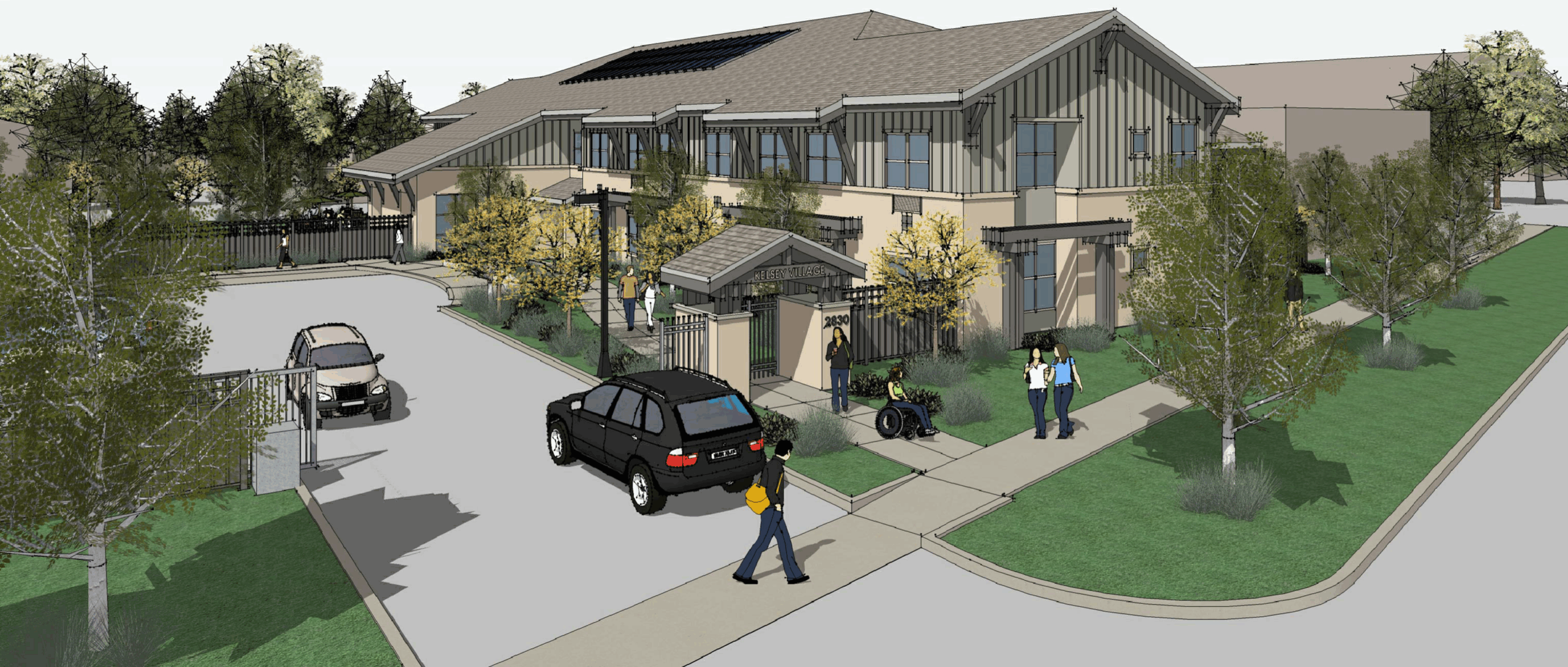 Rendering of Kelsey Village, Sacramento