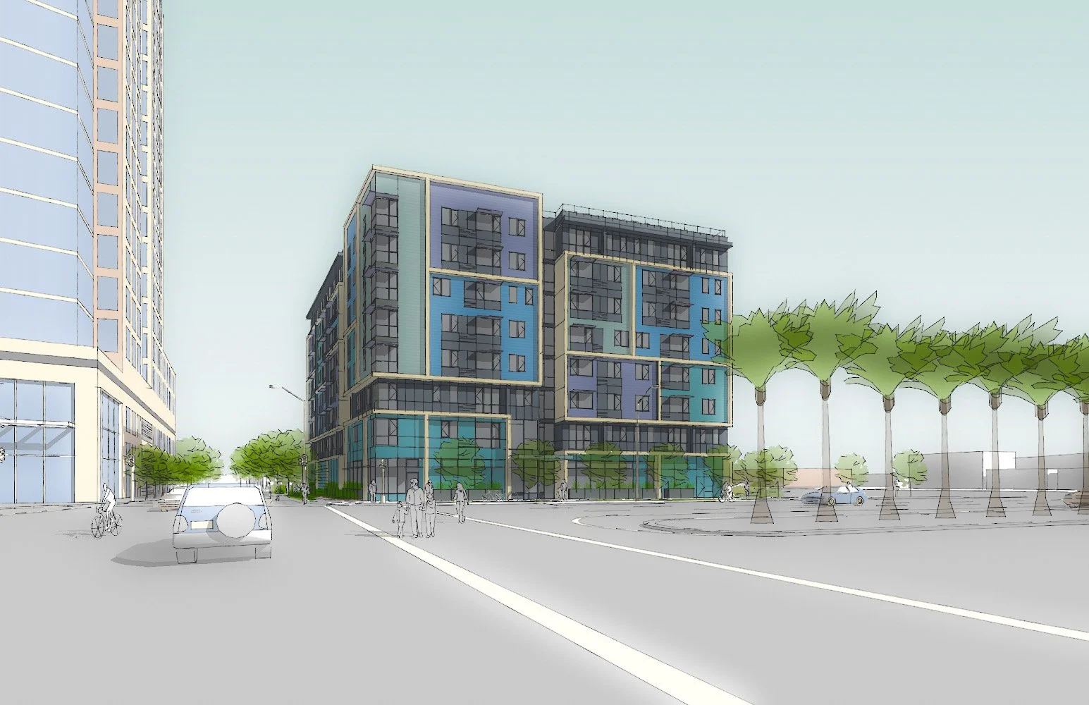 Rendering of Arya Apartments, San Jose