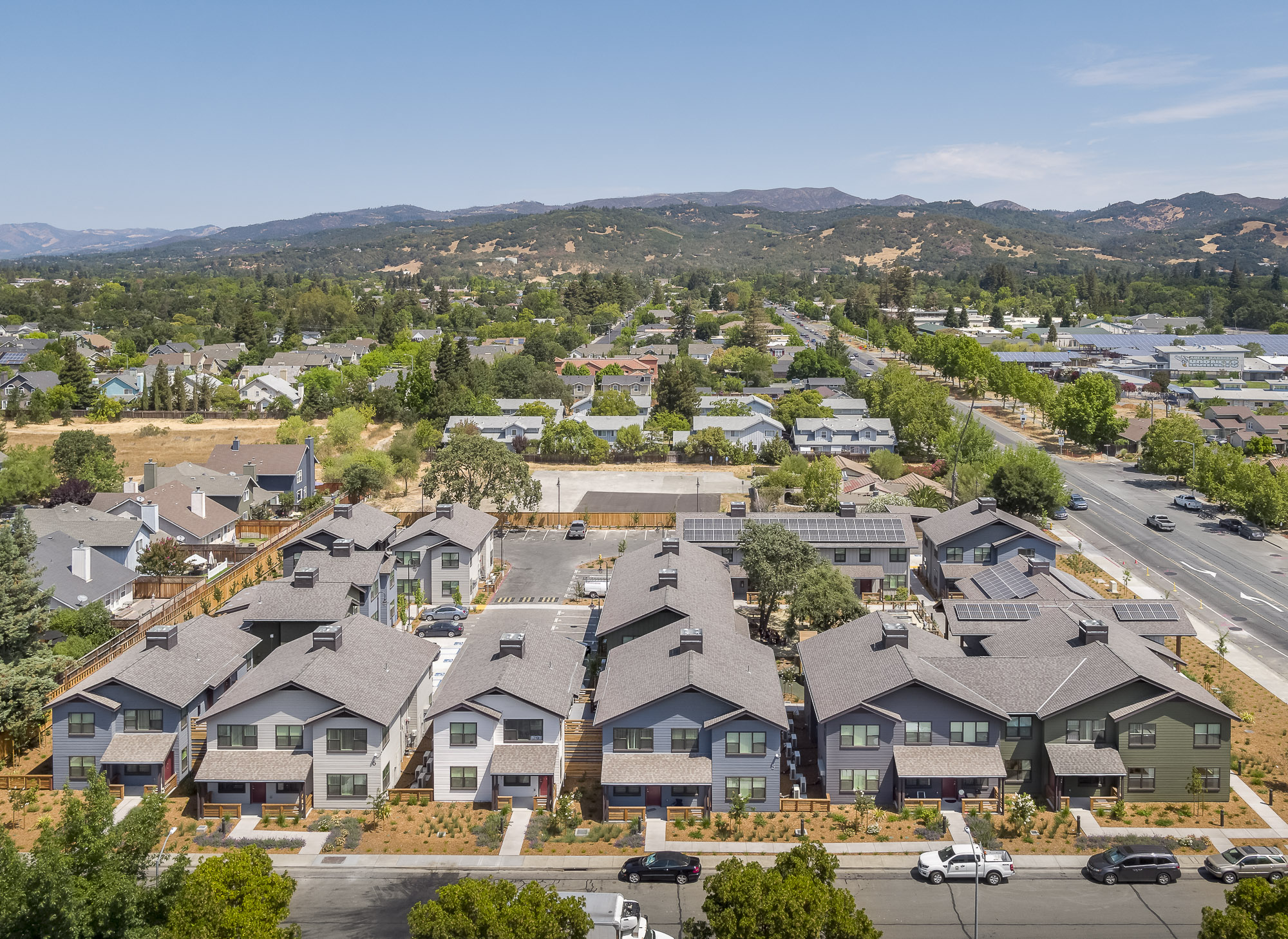 Cảnh quan từ trên cao của Alta Madrone