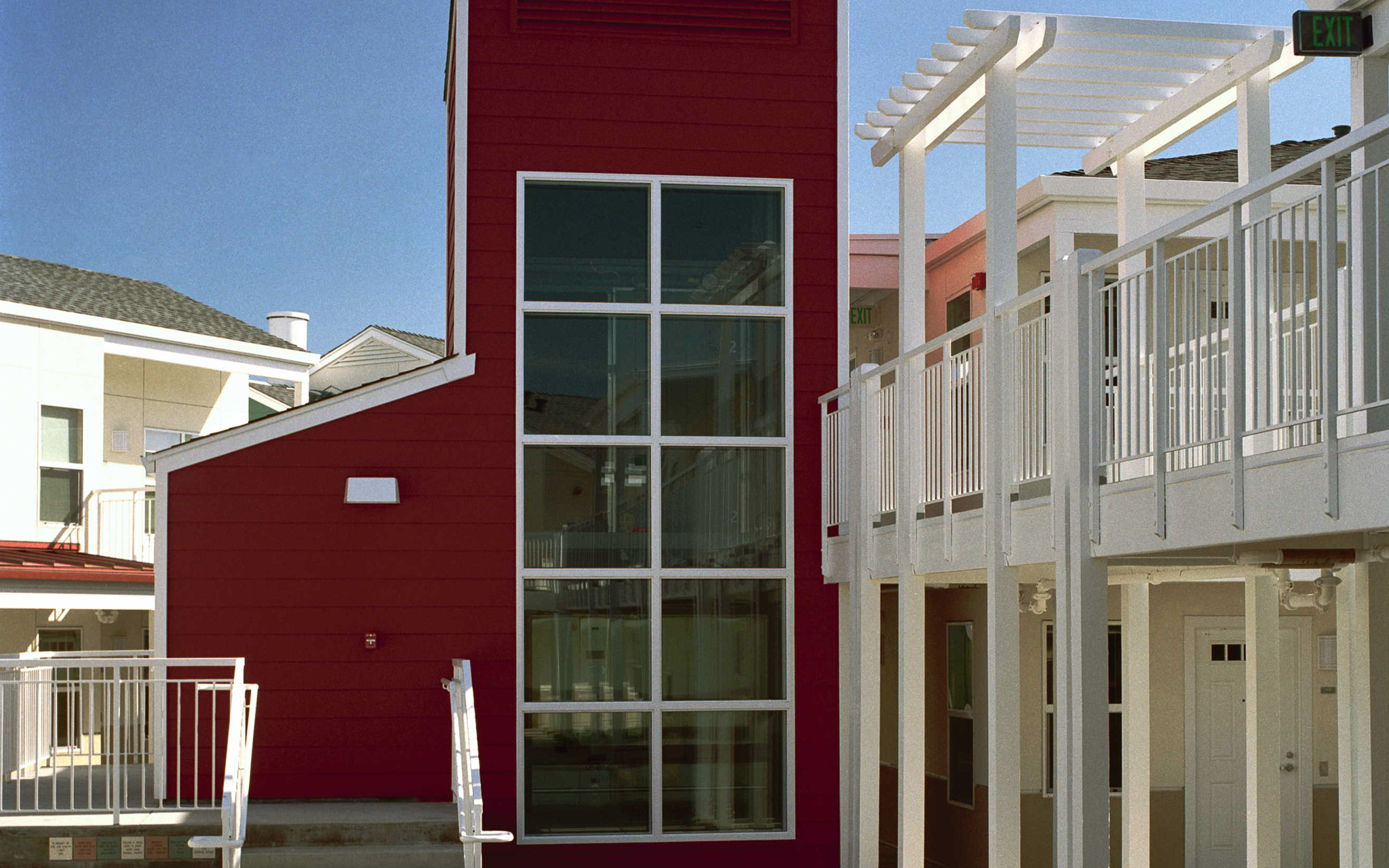 Exterior view of elevator at