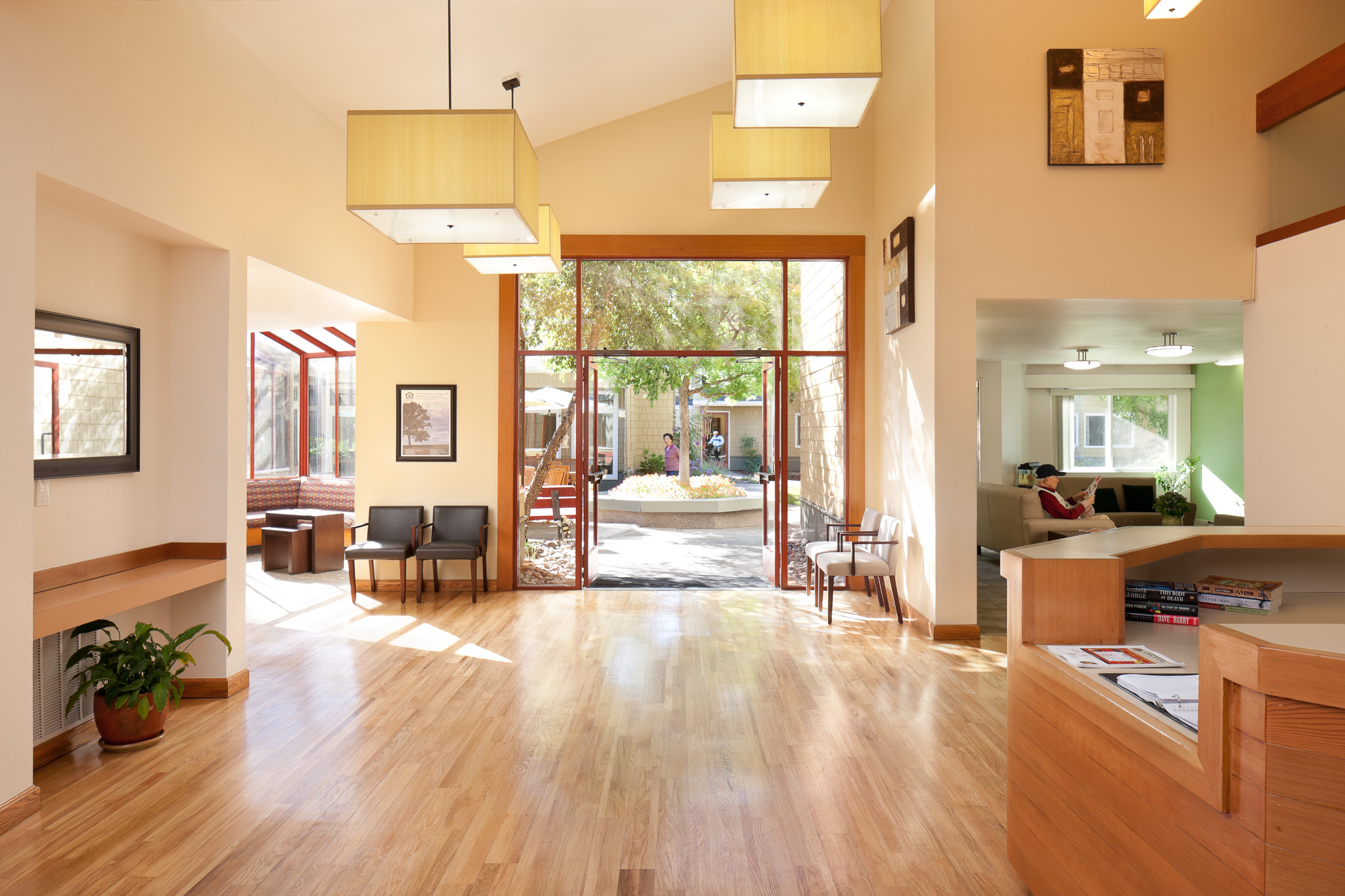 Lobby at Newark Gardens in Newark, CA.