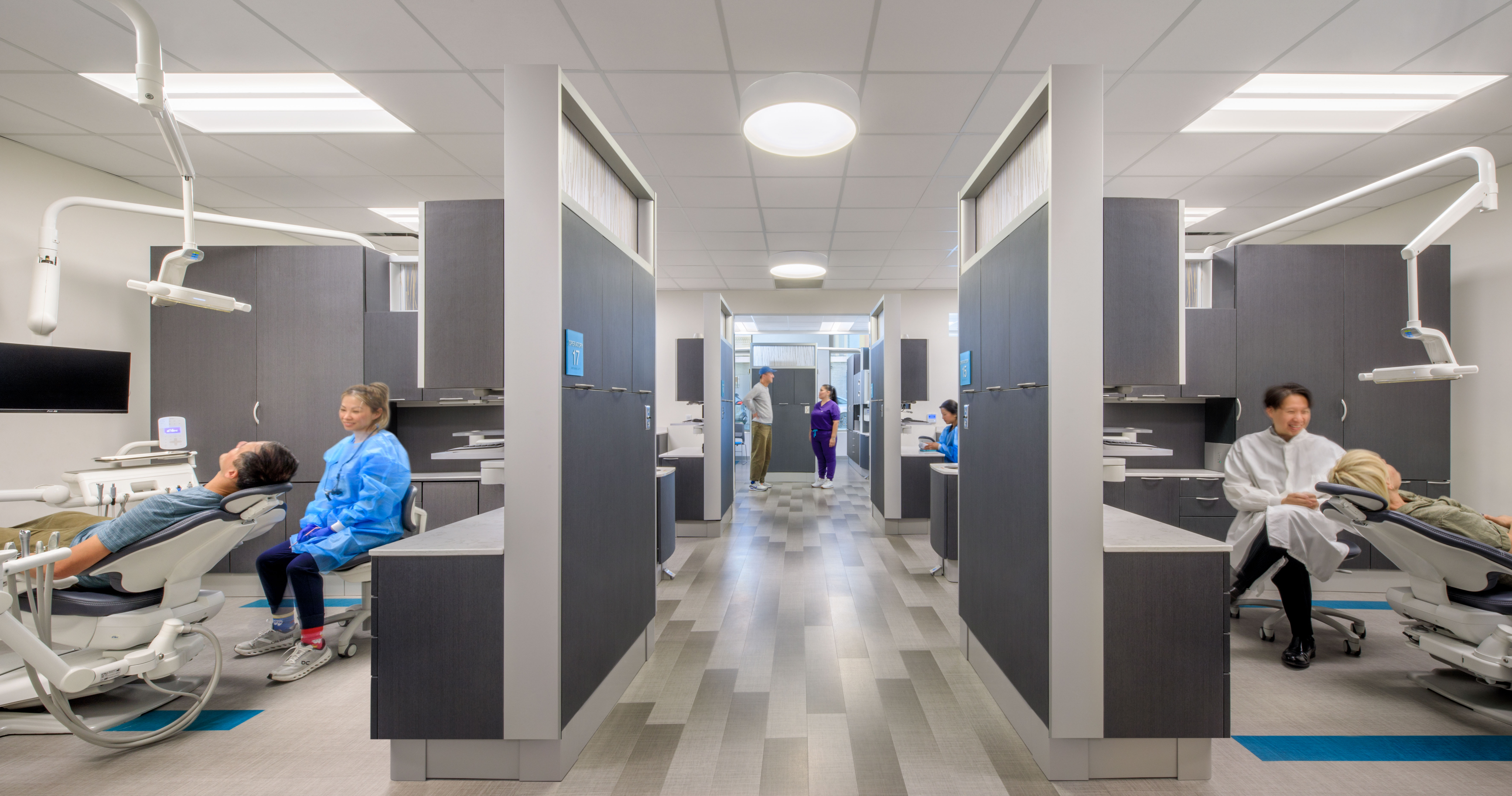 Dental suite at Flicker Bird Homes and Native American Health Center in Oakland, CA